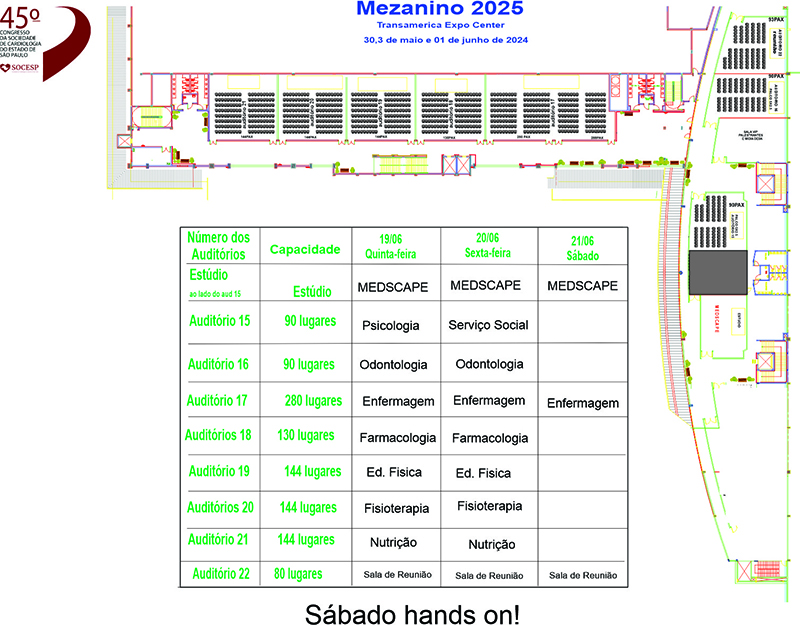 Planta da Feira - Mezanino